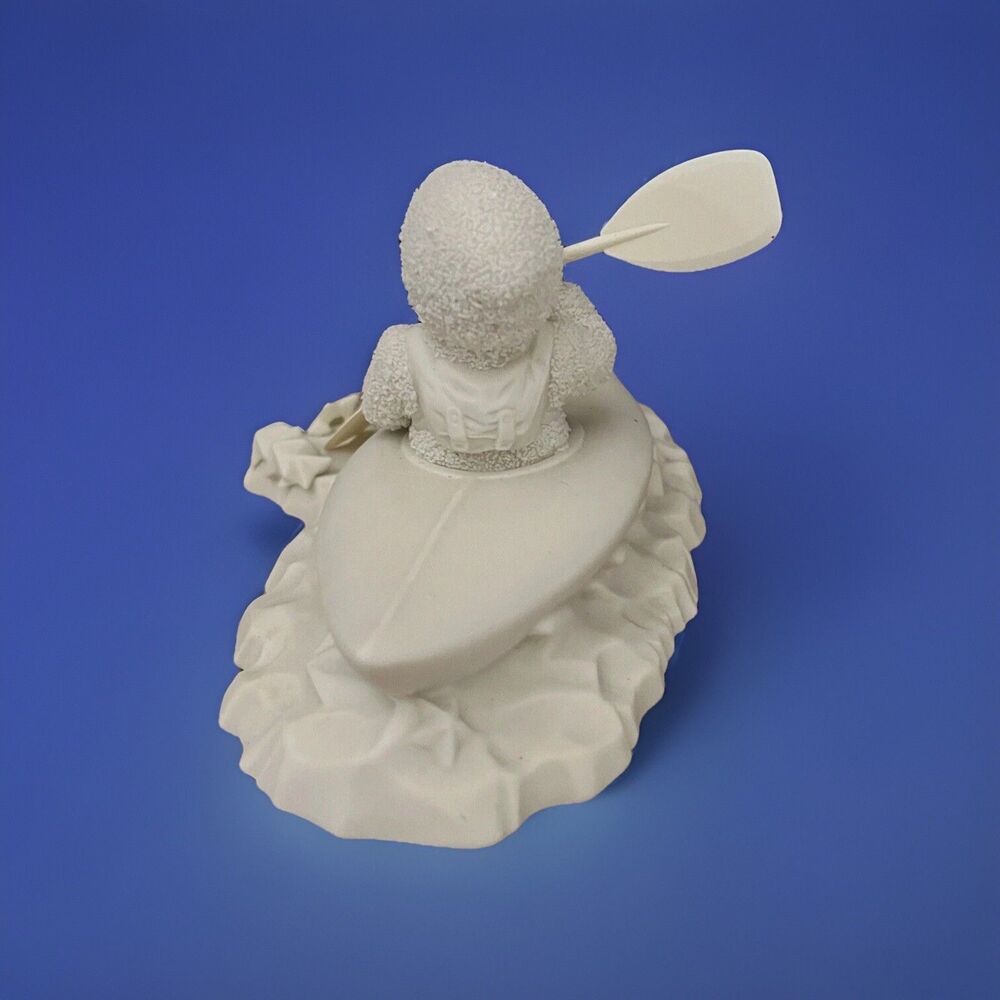 Retired Dept 56 Snowbabies "Crossing Starry Skies" Kayak Canoe #68349 w/box - Picture 8 of 10